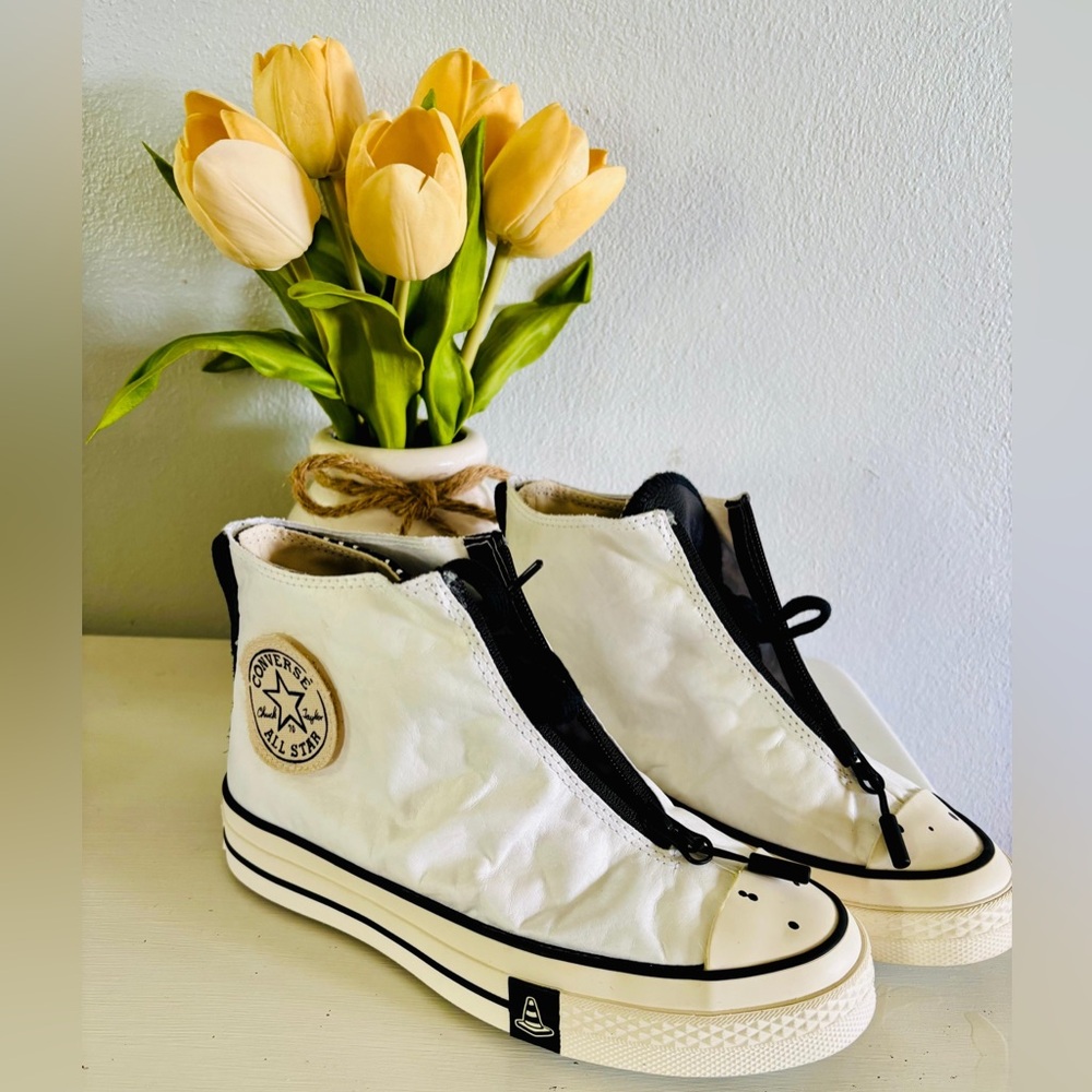CONVERSE Joshua Vides CHUCK All Star High Top White  (Men 5). (Women Size 7)